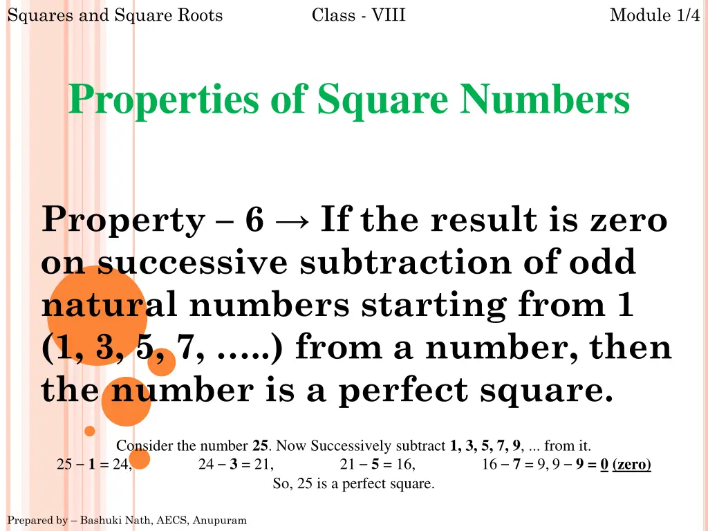 squares and square roots 9