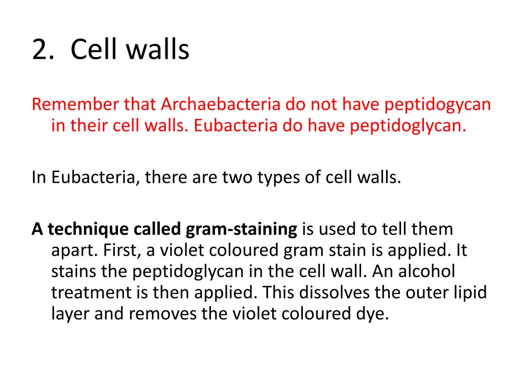 2 cell walls