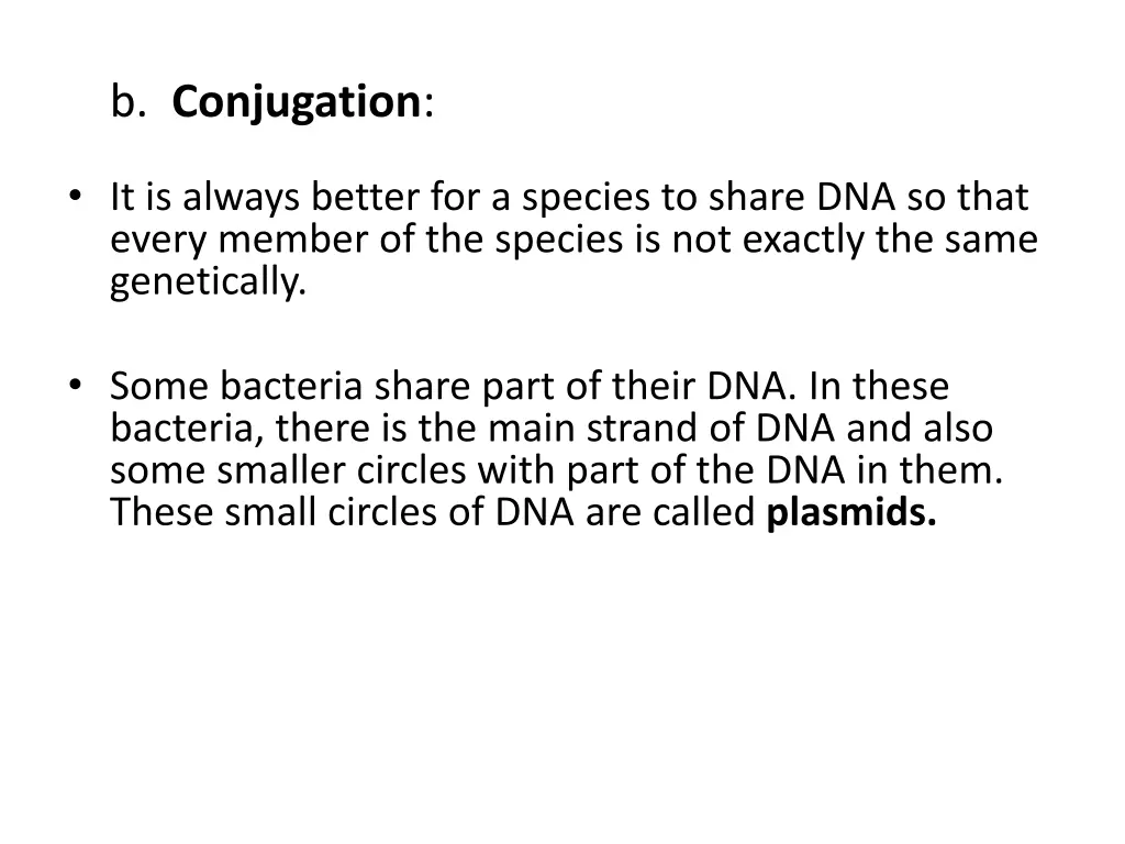 b conjugation