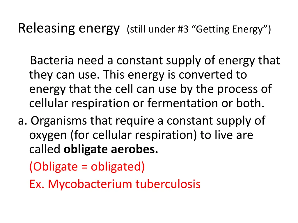 releasing energy still under 3 getting energy