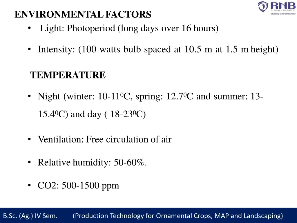 environmentalfactors light photoperiod long days