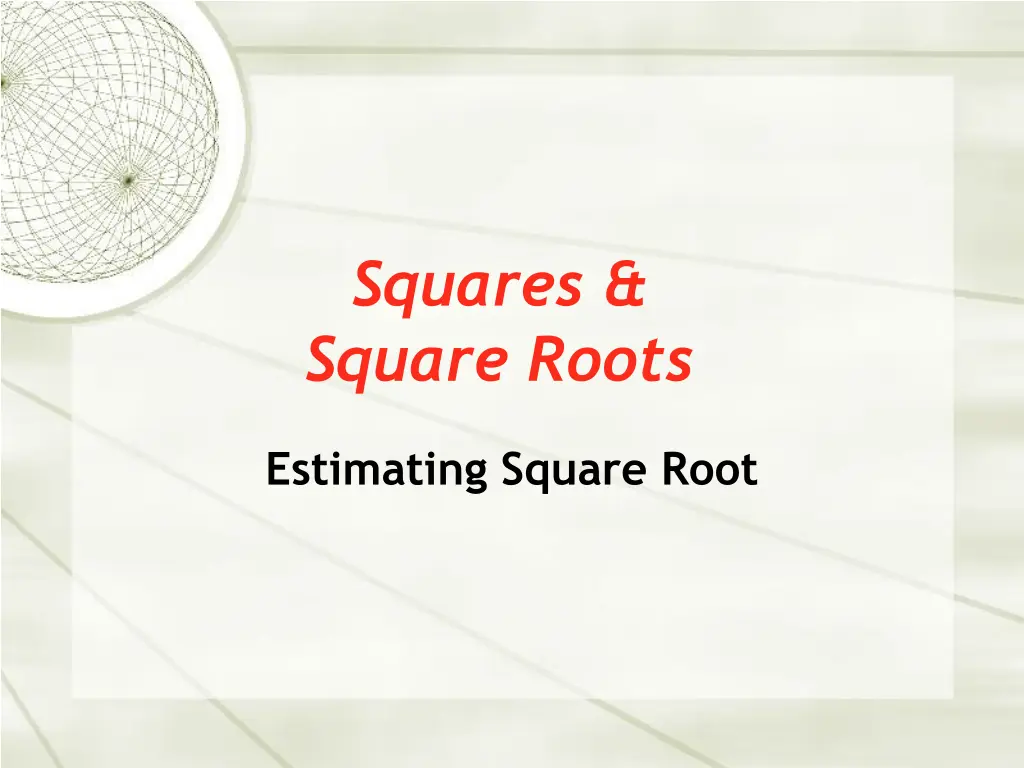 squares square roots 2