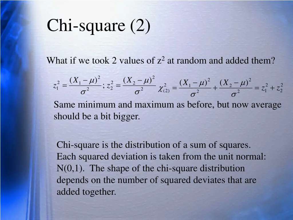 chi square 2