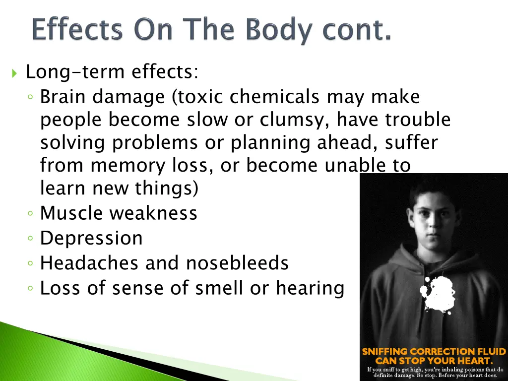 long term effects brain damage toxic chemicals