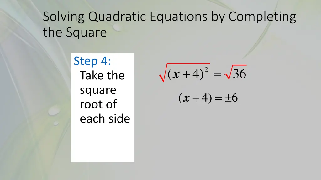 solving quadratic equations by completing 3