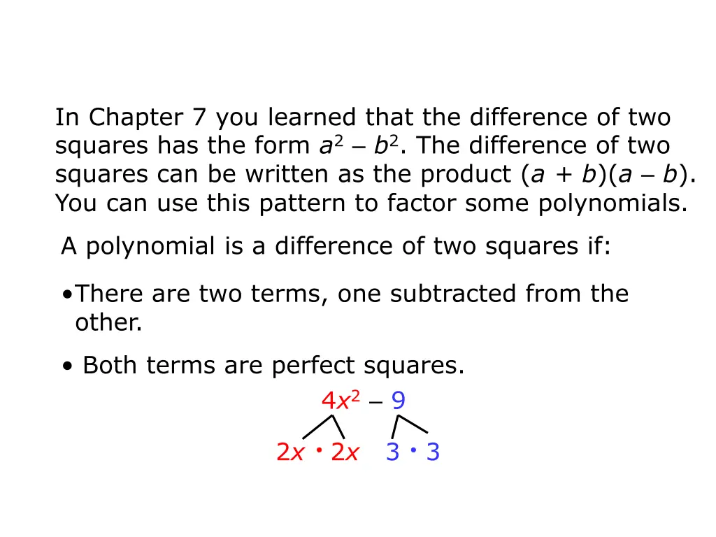 in chapter 7 you learned that the difference