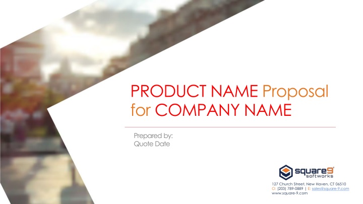 product name proposal for company name