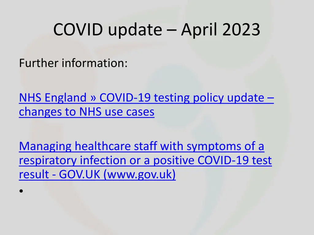 covid update april 2023 2