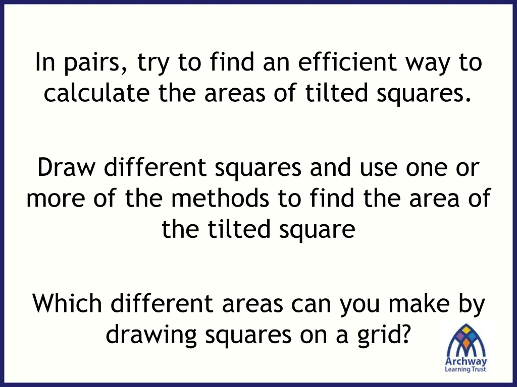 in pairs try to find an efficient