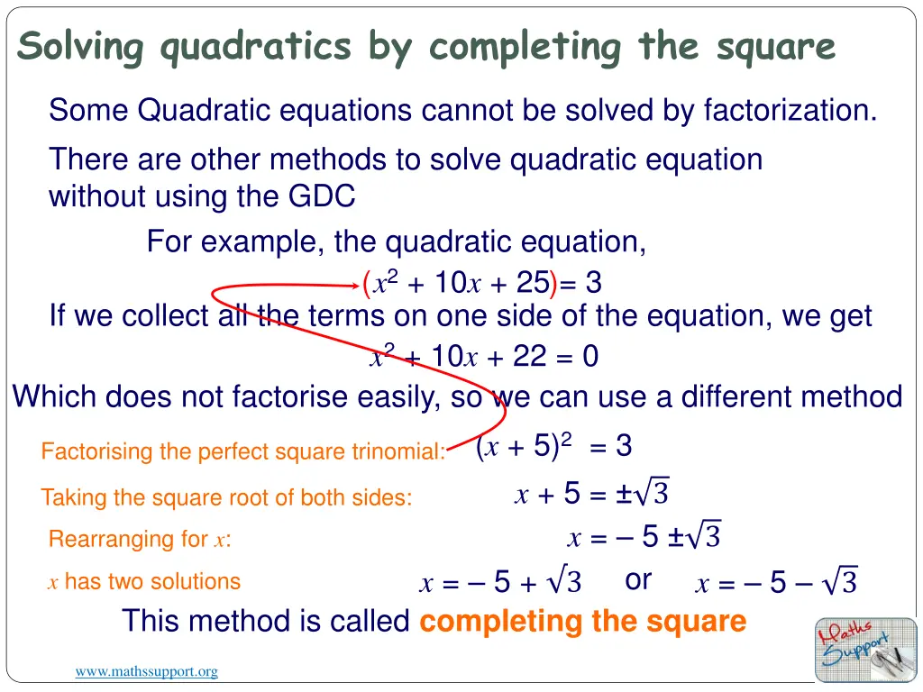 solving quadratics by completing the square