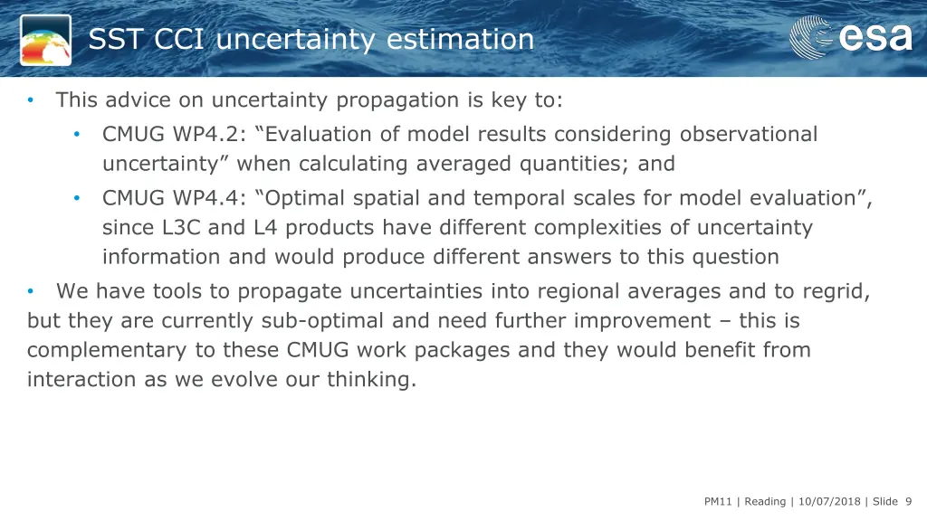 sst cci uncertainty estimation 2