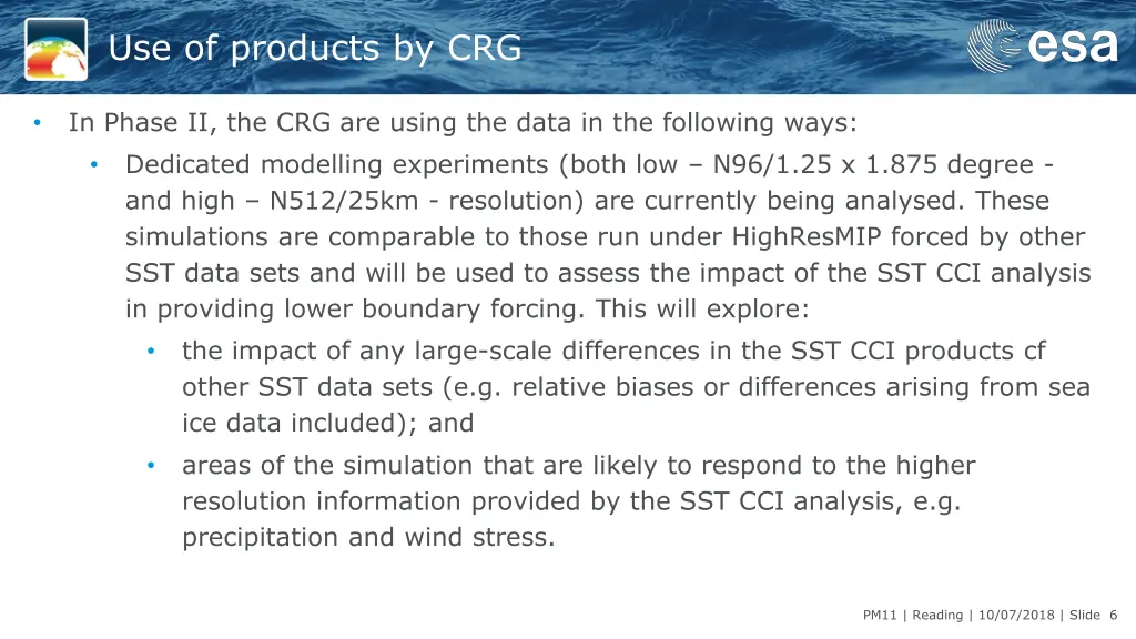 use of products by crg 1