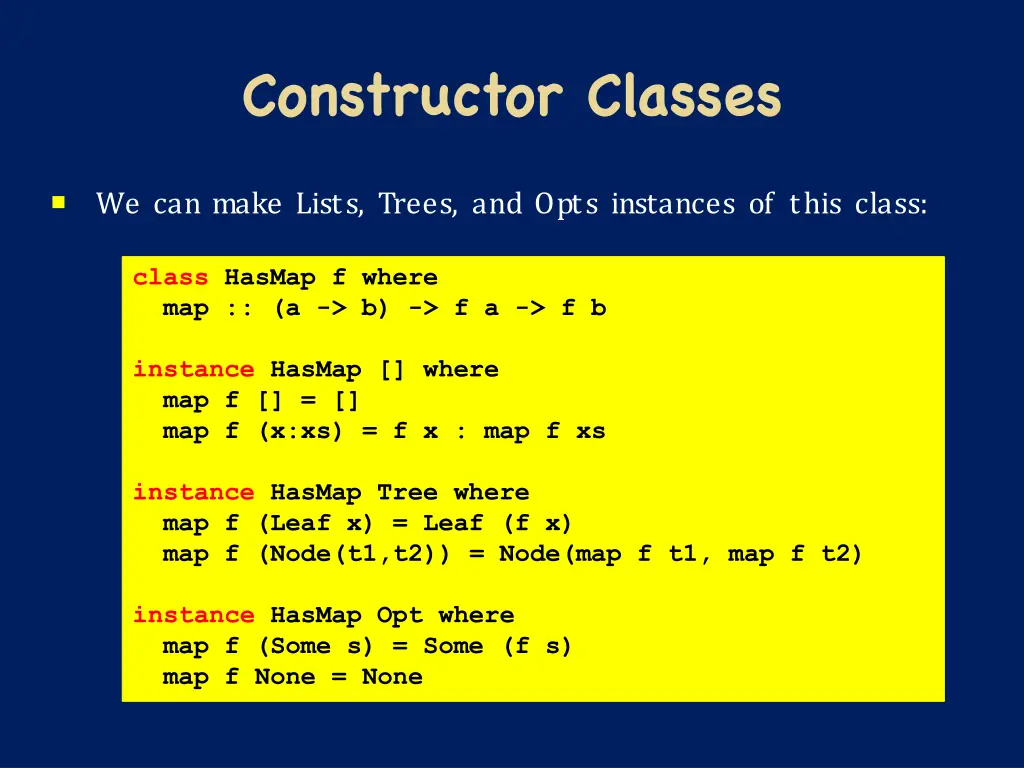 constructor classes 5