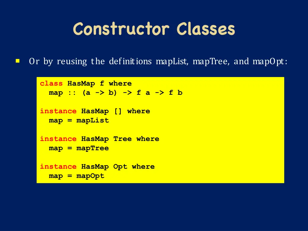 constructor classes 6