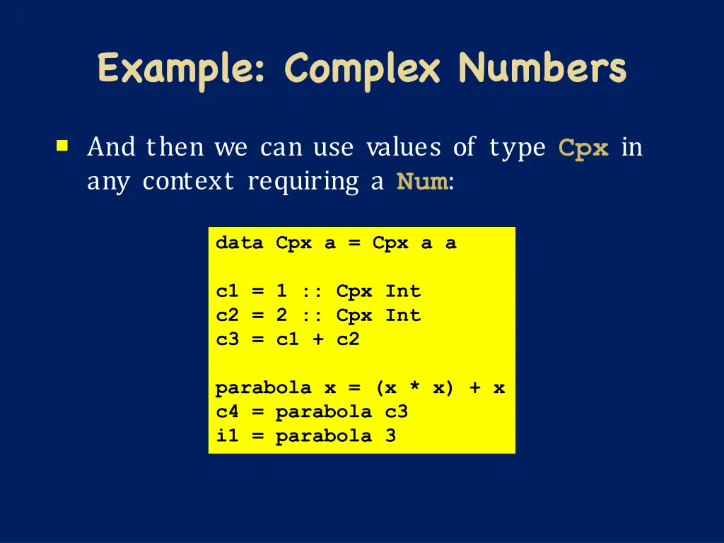 example complex numbers 1