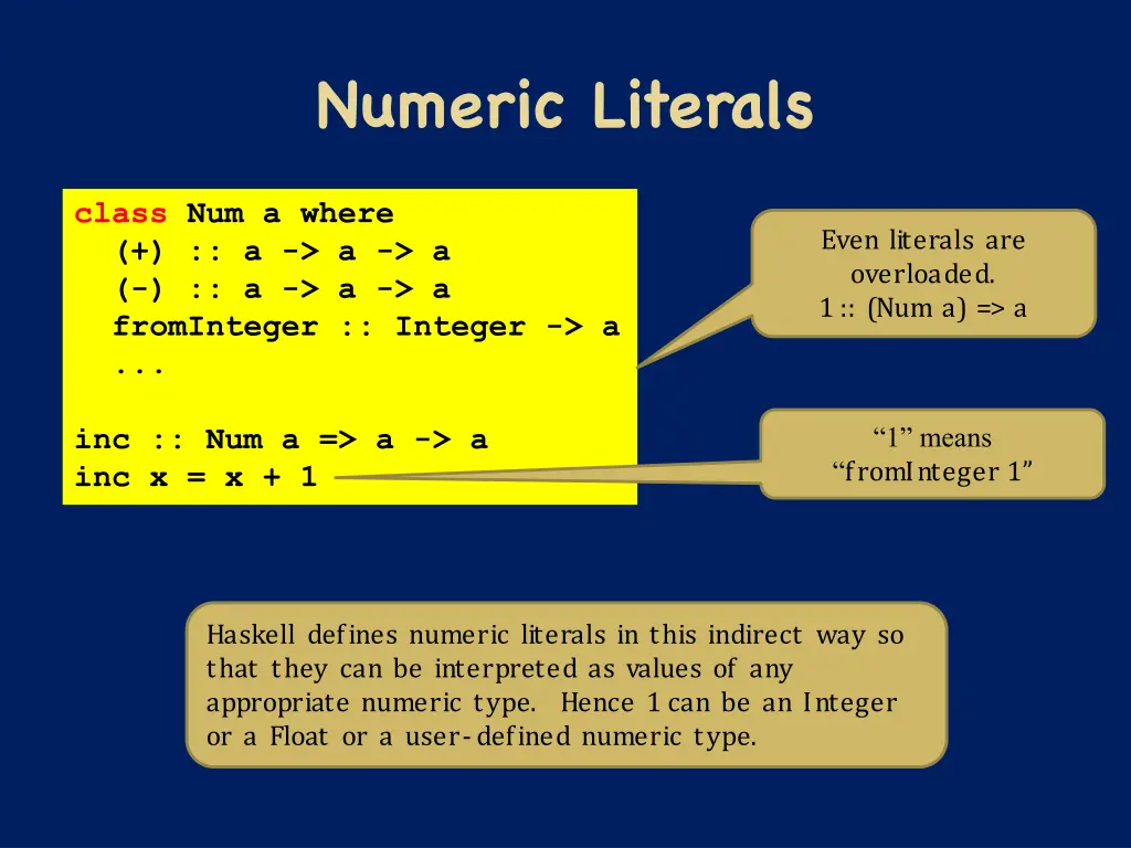 numeric literals