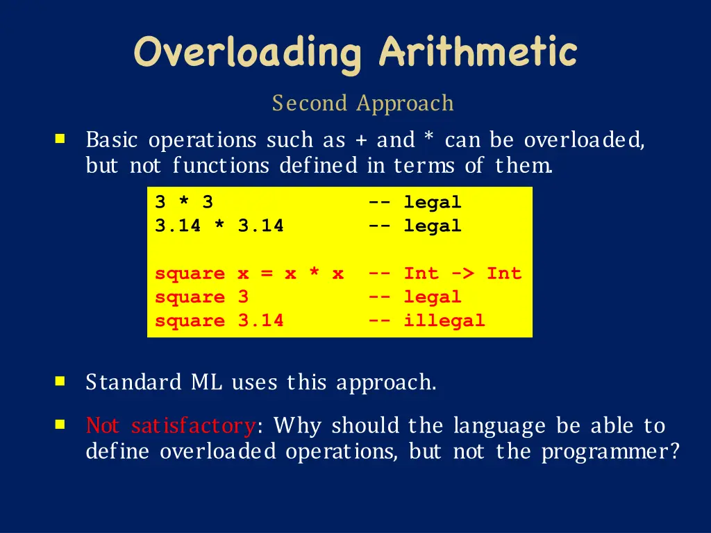 overloading arithmetic 1