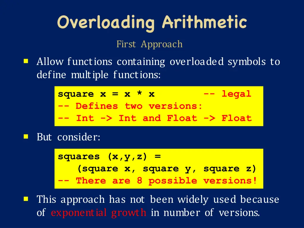 overloading arithmetic