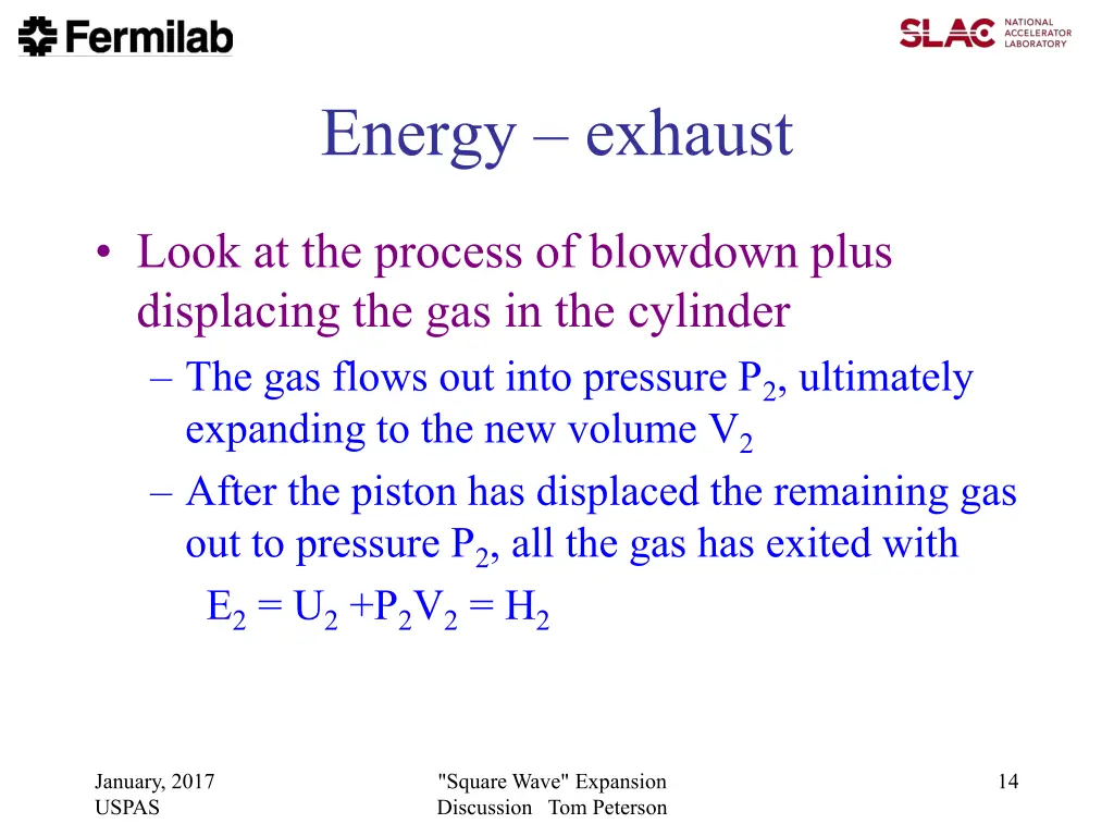 energy exhaust