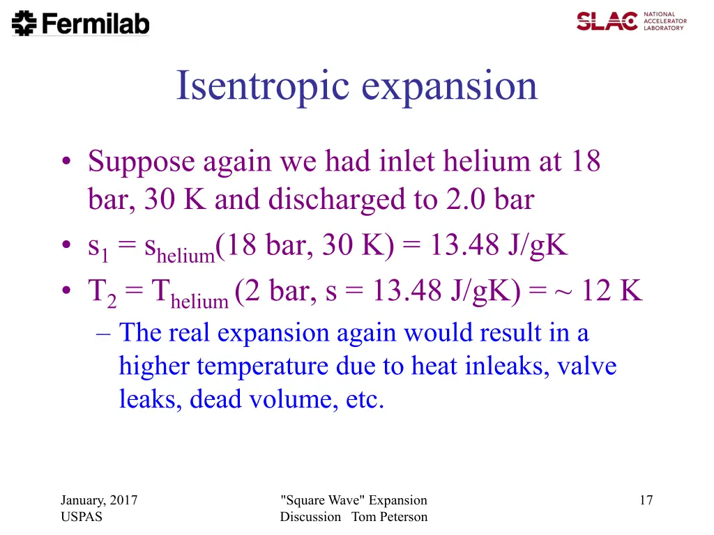 isentropic expansion