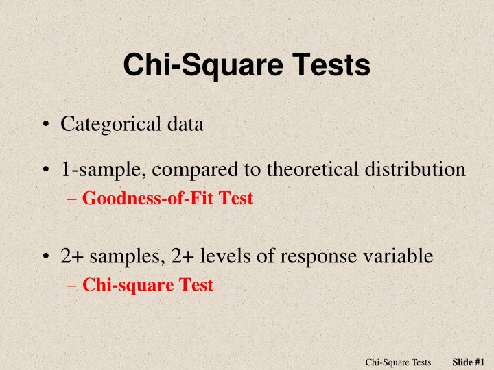 chi square tests