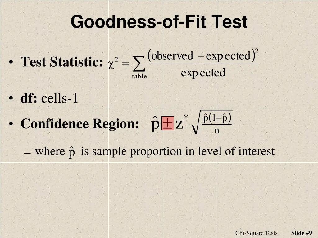 goodness of fit test 2