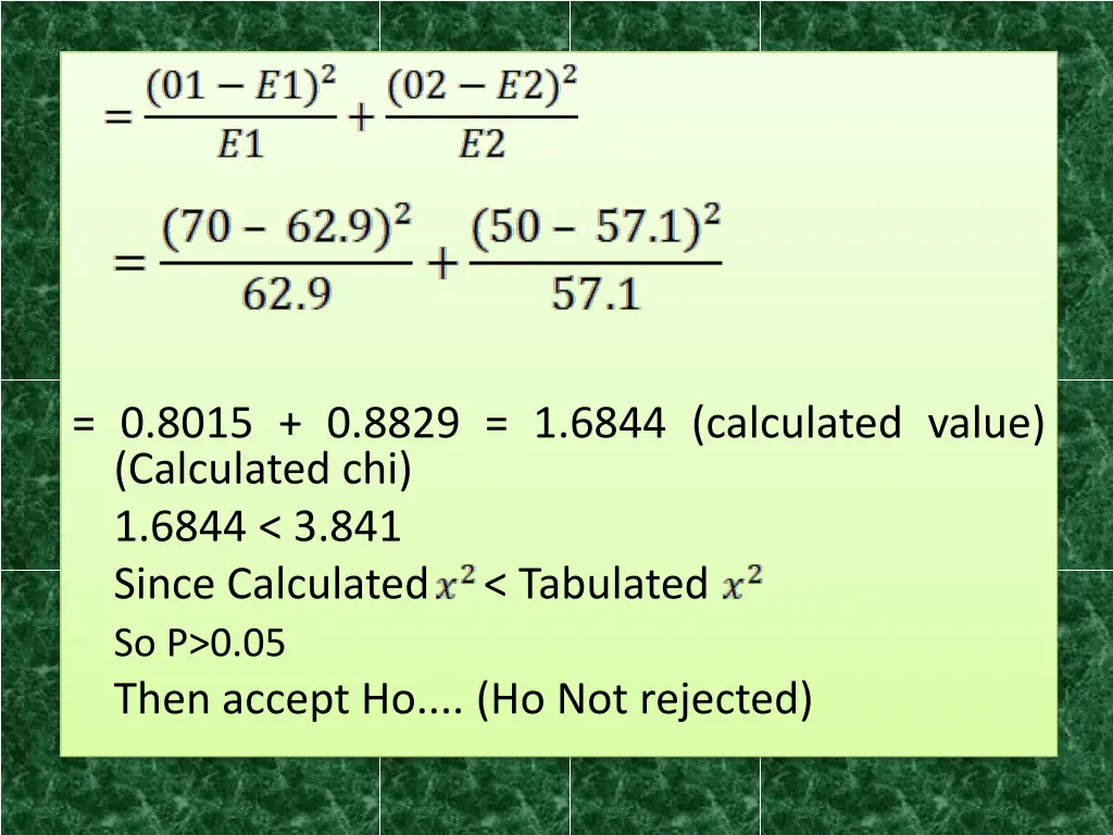 0 8015 0 8829 1 6844 calculated value calculated