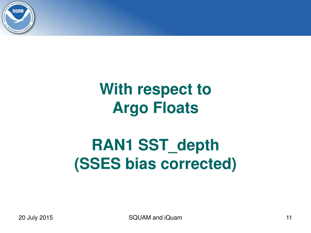 with respect to argo floats