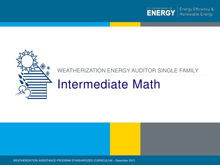 weatherization energy auditor single family