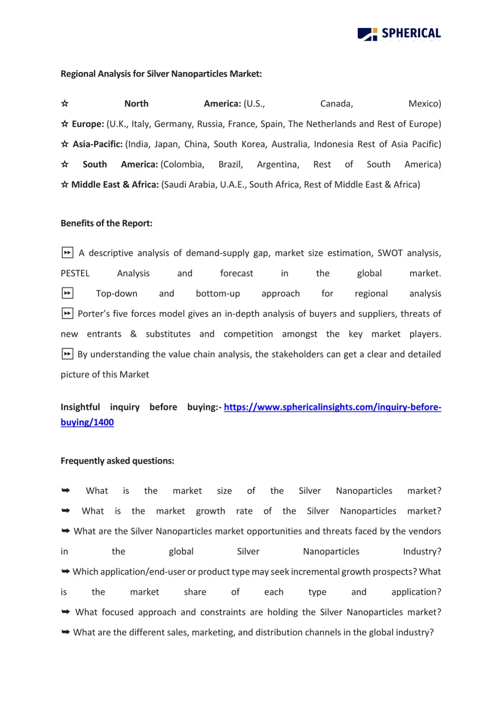 regional analysis for silver nanoparticles market