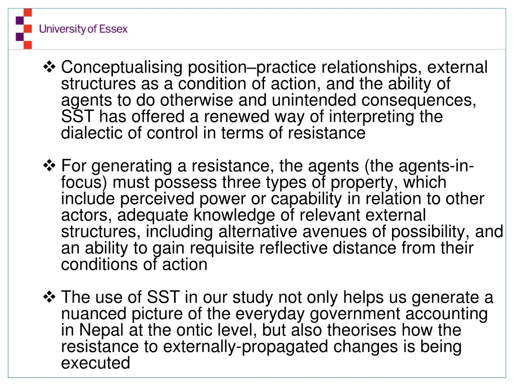 conceptualising position practice relationships