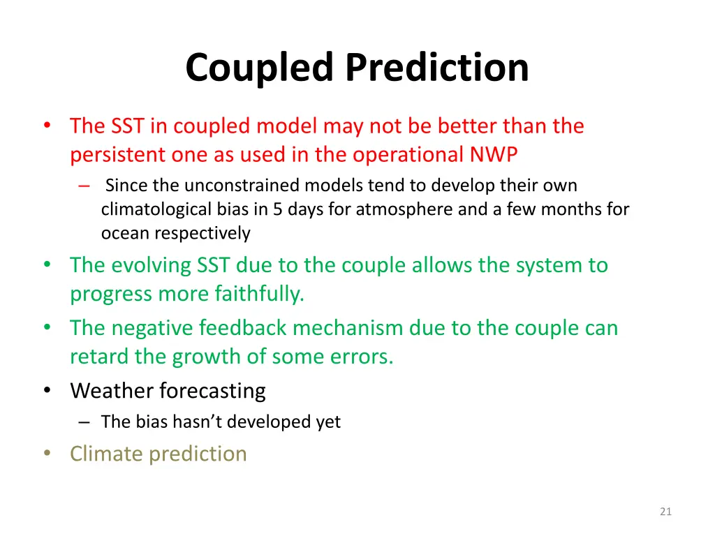 coupled prediction