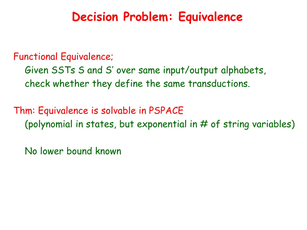 decision problem equivalence