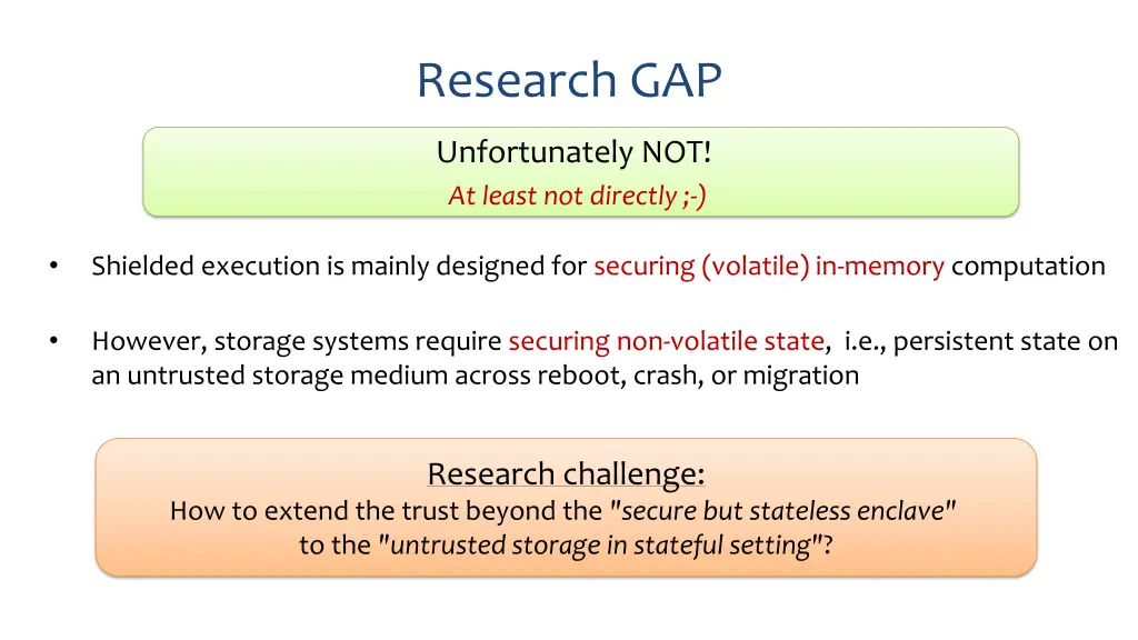 research gap