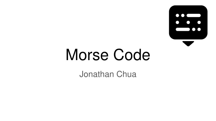 morse code