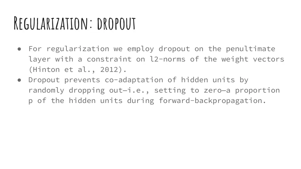 regularization dropout