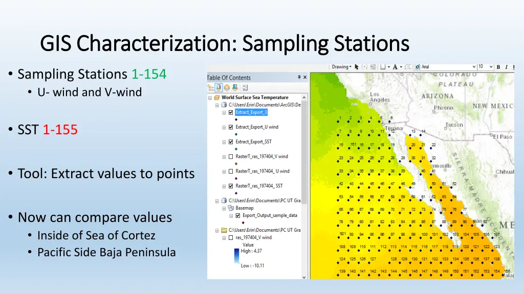 gis characterization sampling stations