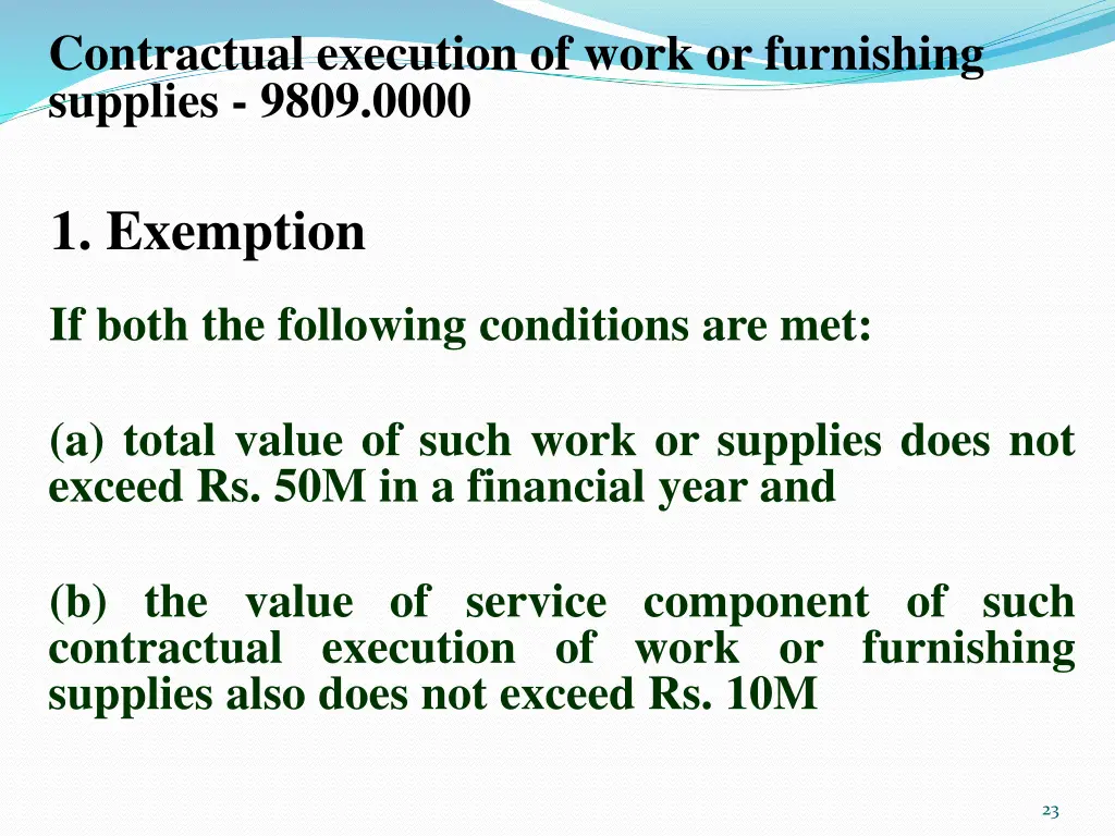 contractual execution of work or furnishing 1