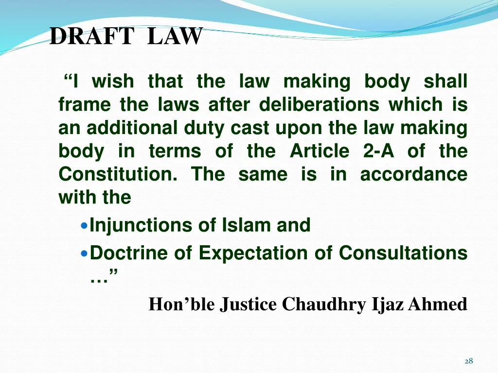 draft law