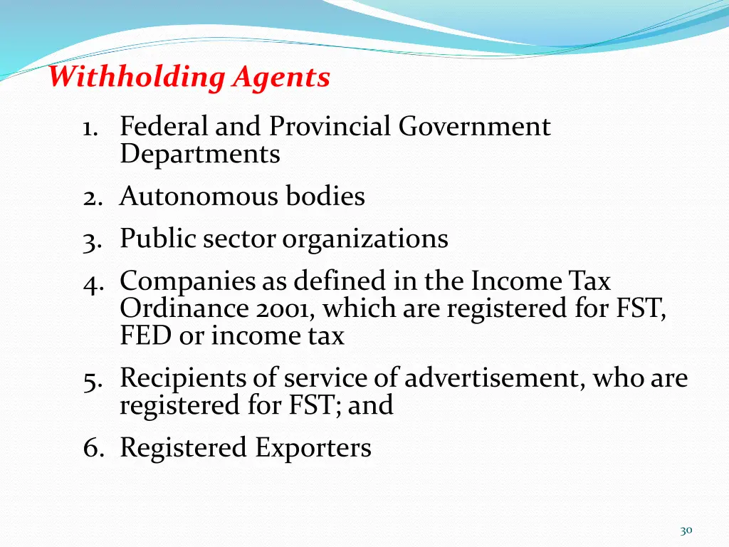 withholding agents 1