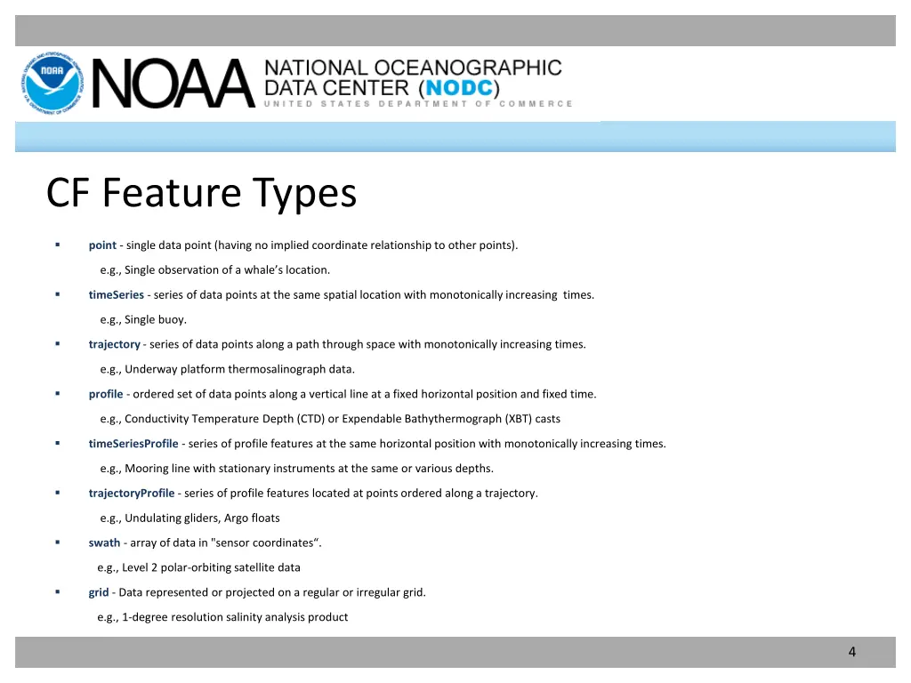 cf feature types