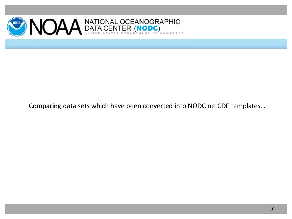 comparing data sets which have been converted