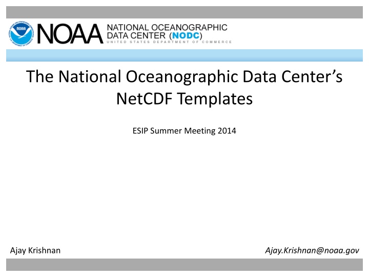 the national oceanographic data center s netcdf