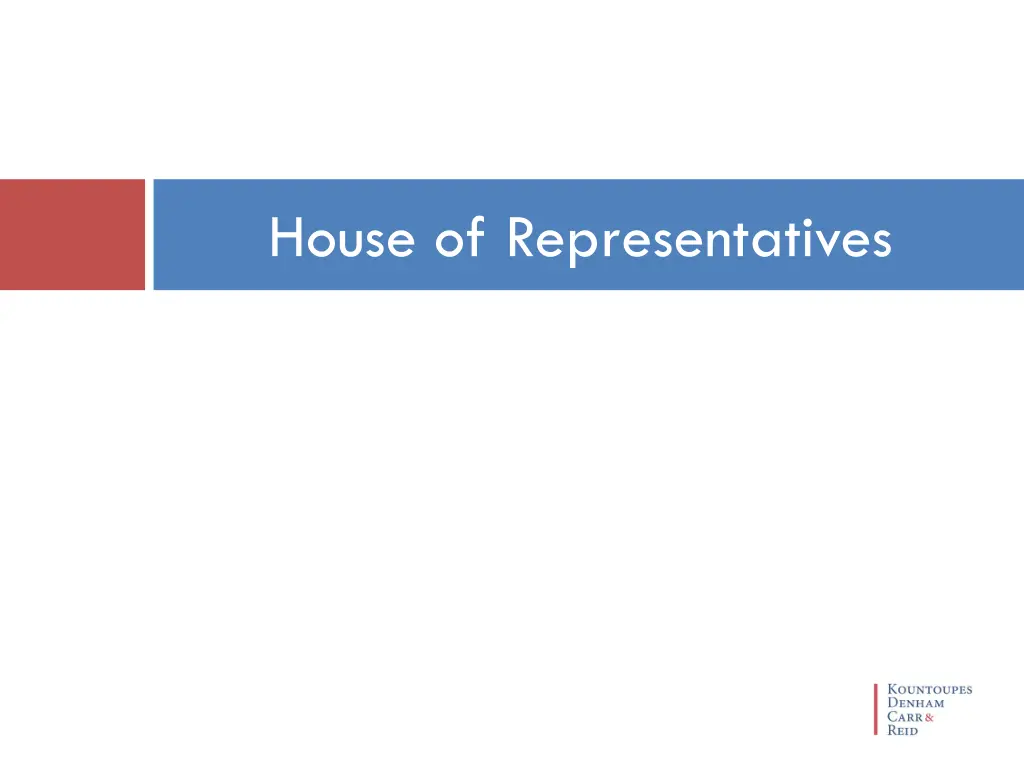 house of representatives