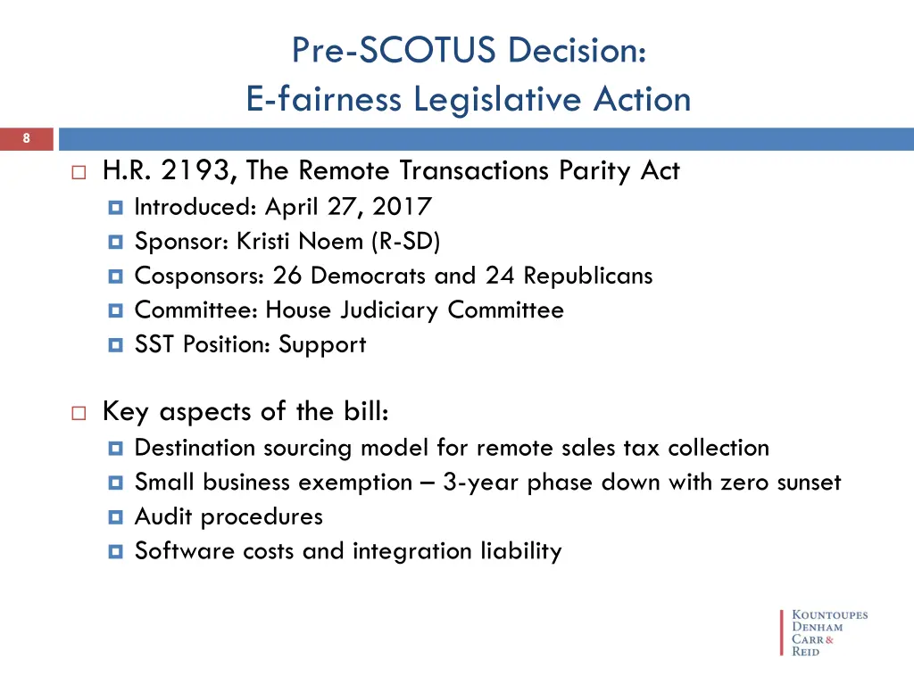 pre scotus decision e fairness legislative action 2