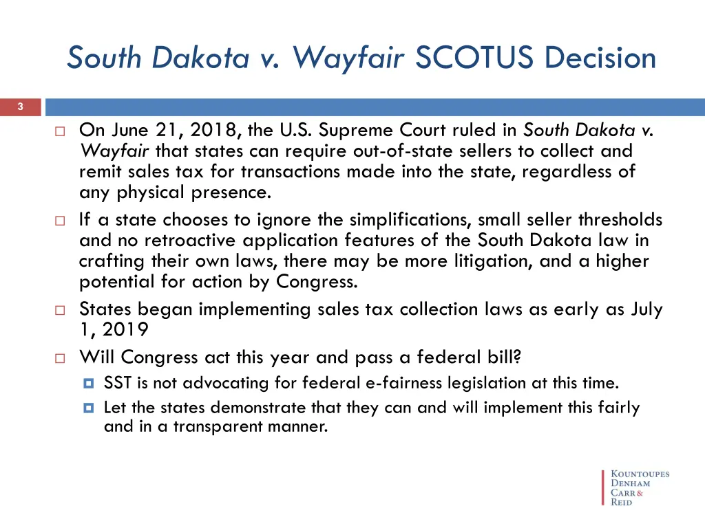 south dakota v wayfair scotus decision