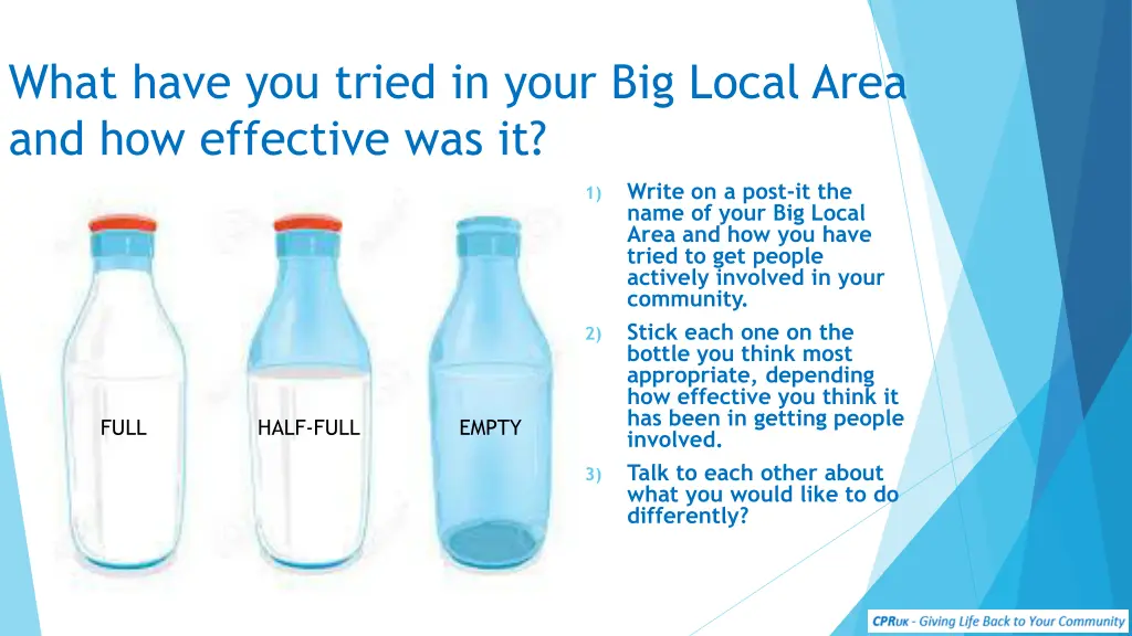 what have you tried in your big local area