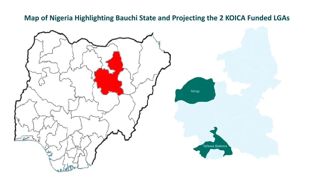 map of nigeria highlighting bauchi state