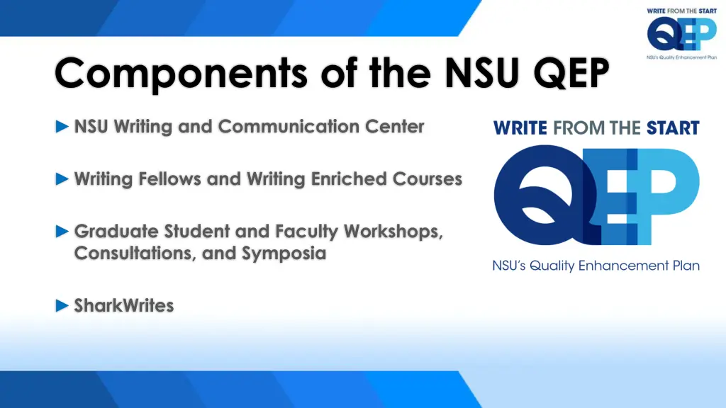 components of the nsu qep