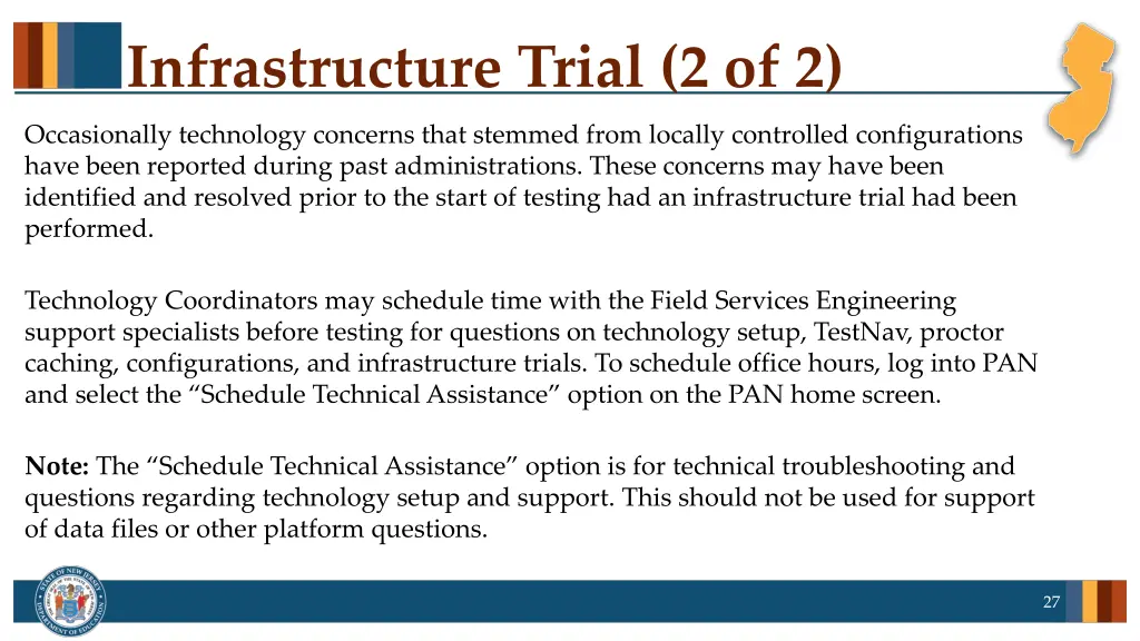 infrastructure trial 2 of 2